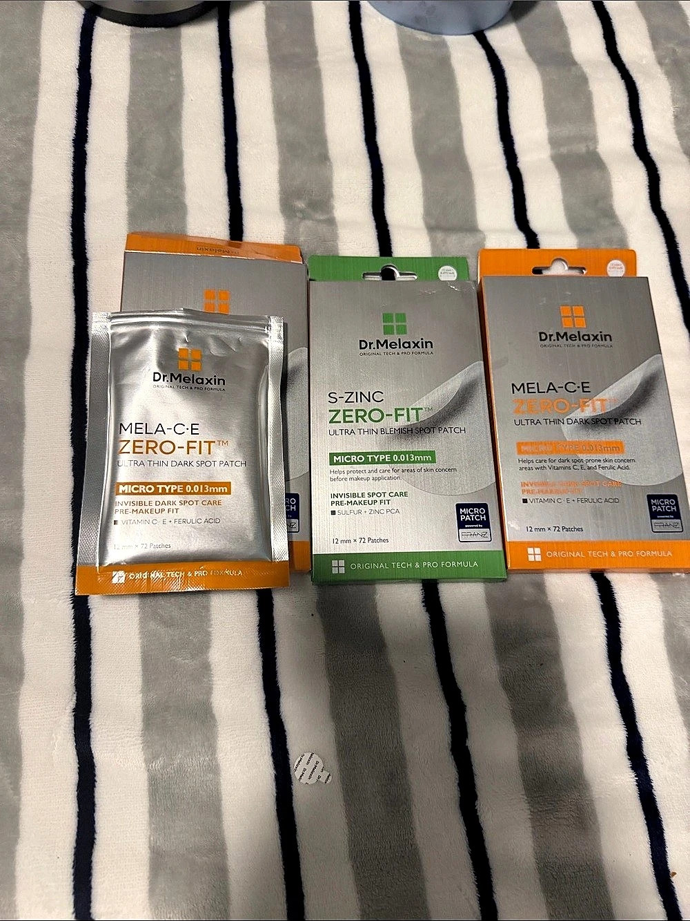 Dr.Melaxin Mela-C-E Zero-Fit and S-Zinc Zero-Fit Ultra Thin Hydrocolloid Patch